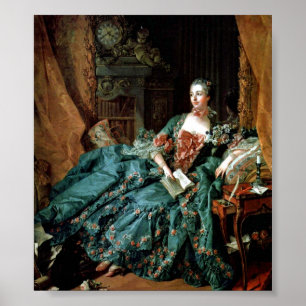 Francois Boucher - Madame de Pompadour-Porträt Poster