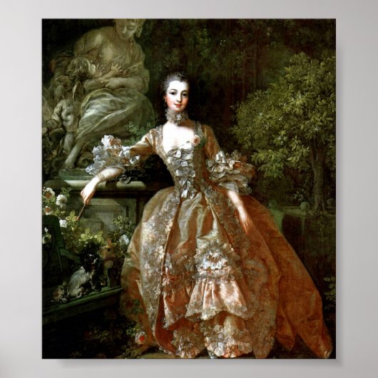 Francois Boucher - Madame de Pompadour Poster (Vorne)