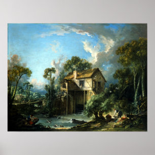 François Boucher Mühle bei Charenton Poster