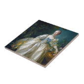 FRANCOIS BOUCHER - Porträtkunst MADAME BERGERET Fliese (Seite)