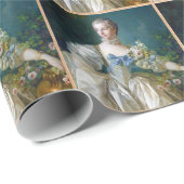 FRANCOIS BOUCHER - Porträtkunst MADAME BERGERET Geschenkpapier (Rolleneckpunkt)