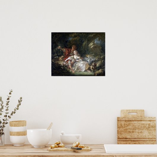 François Boucher Shepherd und Shepherdess Poster (Küche)