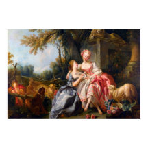 Francois Boucher The Billet Dou Rokoko Ladys art