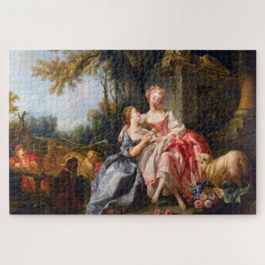 Francois Boucher The Billet Dou Rokoko Ladys art Puzzle (Horizontal)