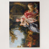 Francois Boucher The Billet Dou Rokoko Ladys art Puzzle (Vertikal)
