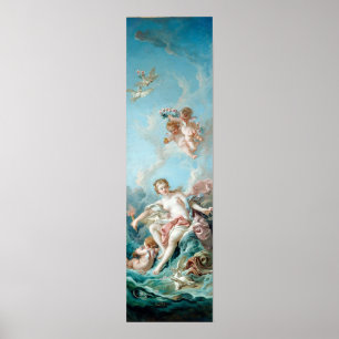 François Boucher Venus auf den Waves Poster