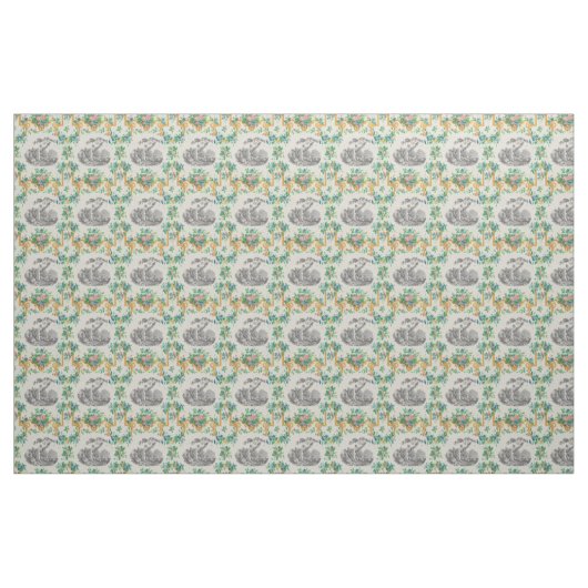 François Boucher Vignette Pattern Stoff (Yard (91,4 cm))