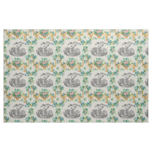 François Boucher Vignette Pattern Stoff (Fat Quarter (45,7 x 55,9 cm))
