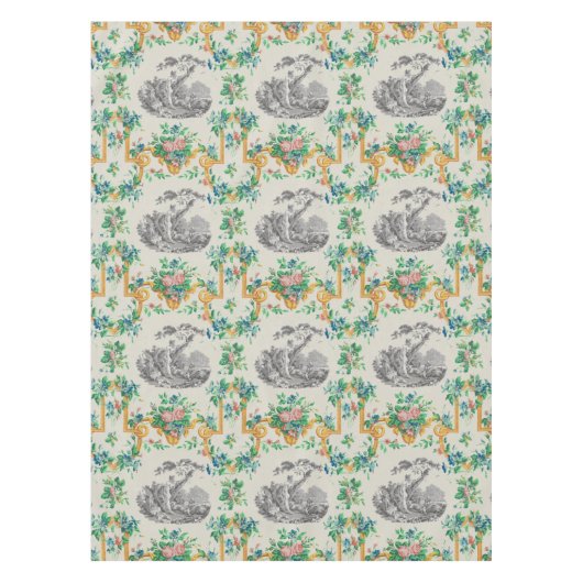 François Boucher Vignette Pattern Tischdecke (Vorderseite)