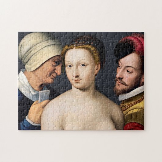 Francois Clouet - Der Liebe-Brief Puzzle (Horizontal)