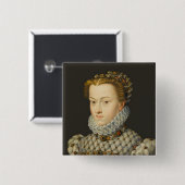 Francois Clouet - Elisabeth von Österreich Button (Vorne & Hinten)