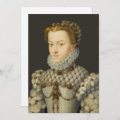 Francois Clouet - Elisabeth von Österreich Einladung (Vorne/Hinten)