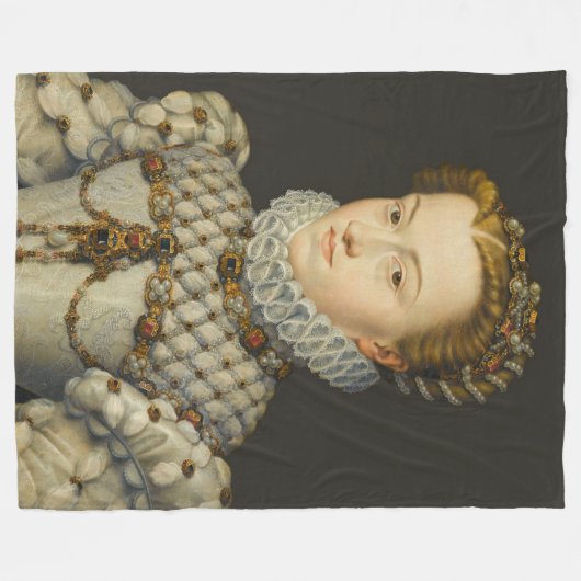 Francois Clouet - Elisabeth von Österreich Fleecedecke (Vorderseite (Horizontal))