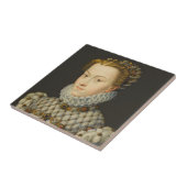 Francois Clouet - Elisabeth von Österreich Fliese (Seite)