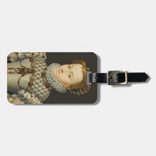 Francois Clouet - Elisabeth von Österreich Gepäckanhänger (Vorderseite horizontal)