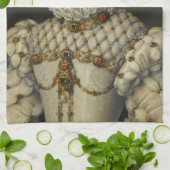 Francois Clouet - Elisabeth von Österreich Geschirrtuch (Gefaltet)