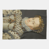 Francois Clouet - Elisabeth von Österreich Geschirrtuch (Horizontal)
