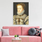 Francois Clouet - Elisabeth von Österreich Leinwanddruck (Insitu (Wohnzimmer))