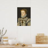 Francois Clouet - Elisabeth von Österreich Poster (Küche)
