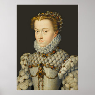 Francois Clouet - Elisabeth von Österreich Poster