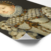 Francois Clouet - Elisabeth von Österreich Poster (Ecke)