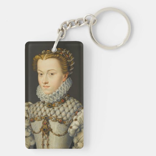 Francois Clouet - Elisabeth von Österreich Schlüsselanhänger (Rückseite)