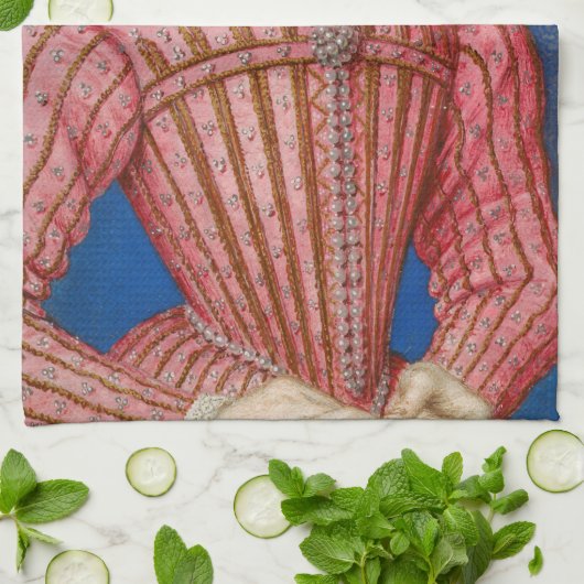 Francois Clouet - Mary, Queen of Schotten Geschirrtuch (Gefaltet)