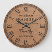 FRANCOIS Family Wall Clock  Große Wanduhr (Vorderseite)