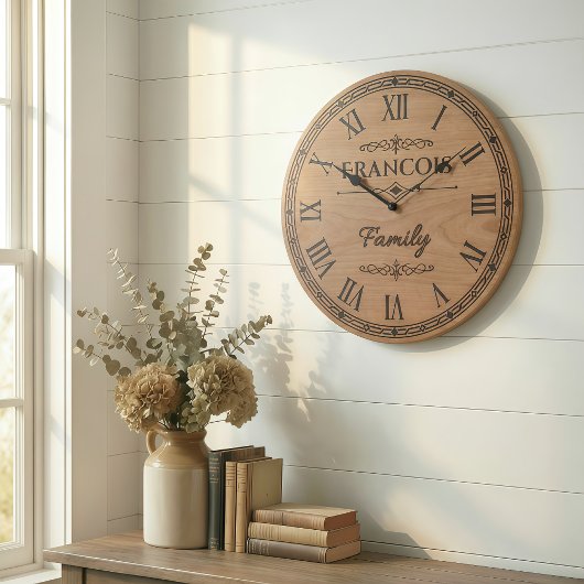 FRANCOIS Family Wall Clock  Große Wanduhr