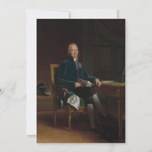 François Gérard - Charles Maurice de Talleyrand Pé Einladung (Vorderseite)