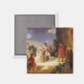 Francois I mit Leonardo da Vinci Magnet (Vorderseite/Rückseite)