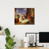 Francois I mit Leonardo da Vinci Poster (Heimbüro)