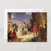 Francois I mit Leonardo da Vinci Postkarte (Vorne/Hinten)