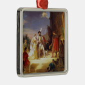 Francois I mit Leonardo da Vinci Silbernes Ornament (Rechts)