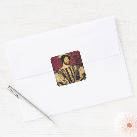 Francois I Quadratischer Aufkleber (Umschlag)