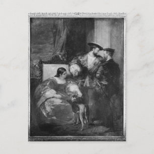 Francois I. und Anne de Pisseleu Postkarte