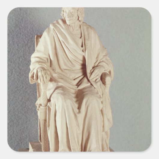 Francois Marie Arouet Voltaire 1778 Quadratischer Aufkleber (Vorderseite)