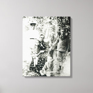 Francois Mauriac (1885-1970) als Kind (b/w Foto Leinwanddruck
