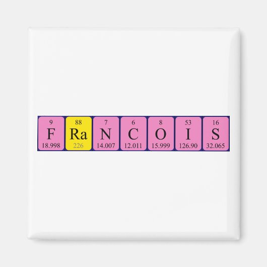 Francois-Periodenmagnet Magnet (Vorne)