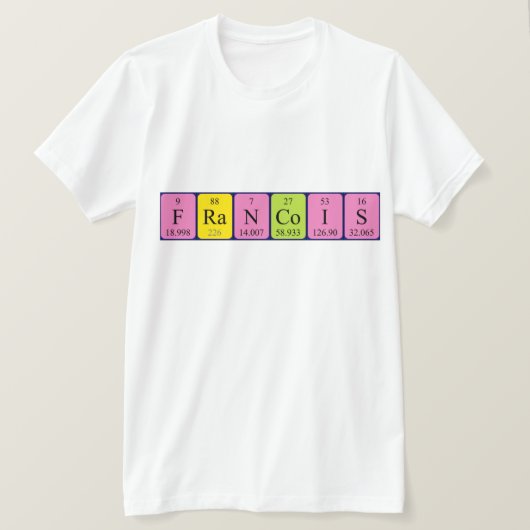 Francois Periodenname Shirt (Design vorne)