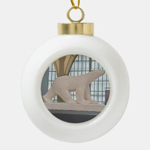 François Pompon's Eisbär-Souvenir Keramik Kugel-Ornament