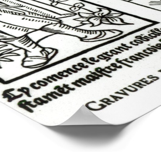 Francois Villon Poster (Ecke)