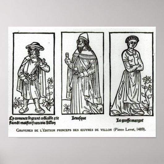 Francois Villon Poster (Vorne)