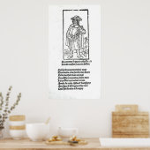 Francois Villon von "Oeuvres" Poster (Küche)