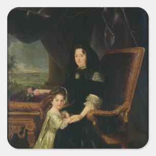 Francoise d'Aubigne Marquis von Maintenon Quadratischer Aufkleber