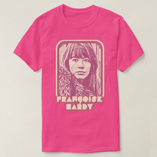 Francoise Hardy Retro Francophile Design 1 T-Shirt (Design vorne)