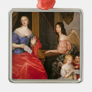 Francoise Louise Herzogin La Valliere mit Silbernes Ornament