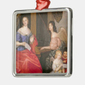 Francoise Louise Herzogin La Valliere mit Silbernes Ornament (Links)