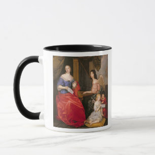 Francoise Louise Herzogin La Valliere mit Tasse