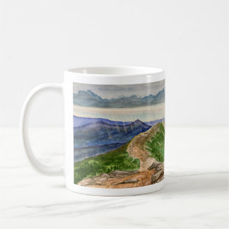 Franconia-Kerbe Weißer Berg Malerei Kaffeetasse